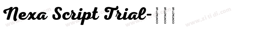 Nexa Script Trial字体转换
